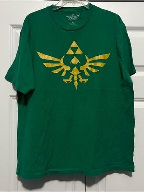 Nintendo Zelda Green and Yellow Triforce T-Shirt